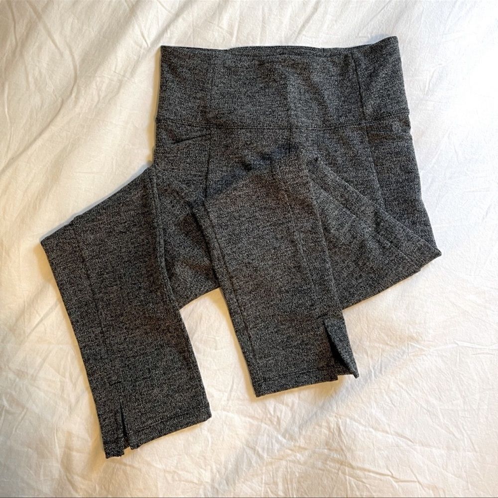 Athleta Herringbone Mercer Tights Leggings Gray S - Picture 2 of 9
